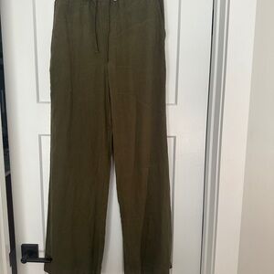 ARIZONA Olive Green Wide Leg Pants-Size M